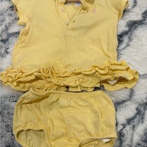 Yellow Ruffled Kids Outfit